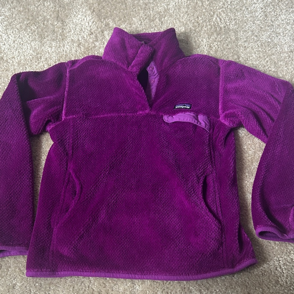 Patagonia SMALL Re-Tool Snap-T  Vibrant Purple Fleece Women's  Pullover